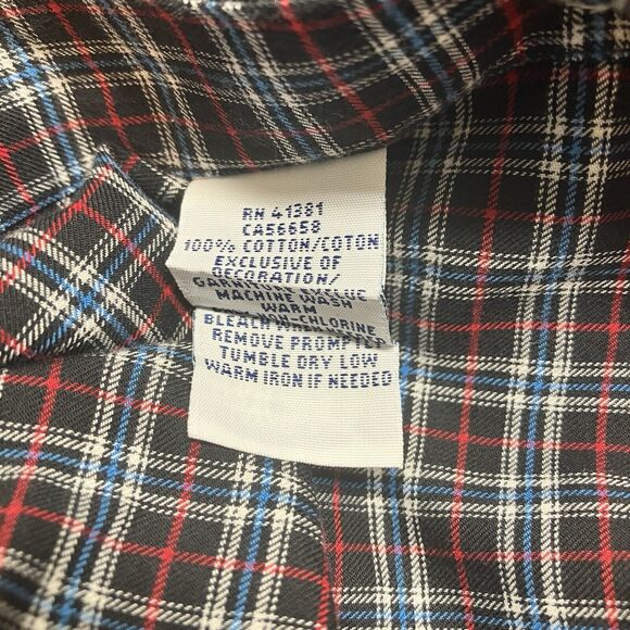 Polo Ralph Lauren Classic Plaid Long Sleeve Button Down Shirt Red Green Size 4XB - Picture 6 of 6